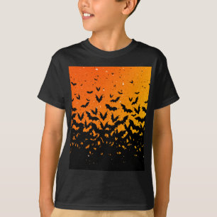 Camiseta Padrão de Halloween do Vampiro Drácula de Silhouet