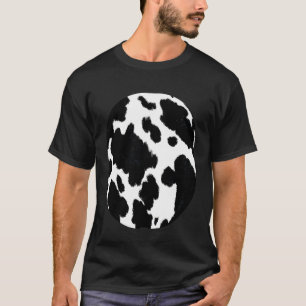 Camiseta Padrão de Impressão Vaca Sagrada Piada na Barriga
