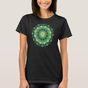 Camiseta Padrão de Inclinação Ornamental JCombs Mandala_7