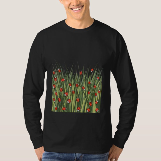 Camiseta Padrão de Joaninha (Frente)