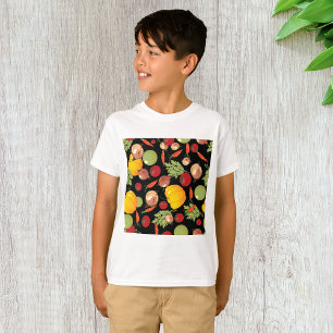 Camiseta Padrão de Legumes