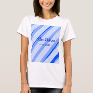 Camiseta Padrão de linhas boho retrô adicionar nome data pa