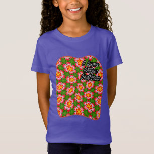 Camiseta Padrão de lírios vermelhos
