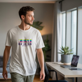 Camiseta Padrão de listras minimalistas de formatura