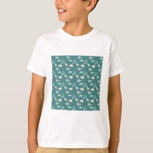 Camiseta Padrão de madeira de vida selvagem macia