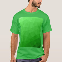 Camiseta Padrão de malha geométrica gradiente verde brilhan