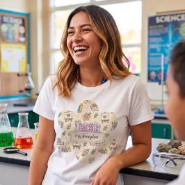 Camiseta Padrão de materiais escolares para professores de