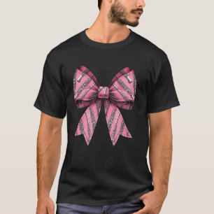 Camiseta Padrão de Menina de Flauta de Laço Coquete Flauta