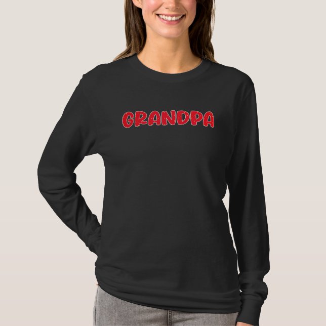 Camiseta Padrão de Morango do Vô Dia dos Pais Morango (Frente)