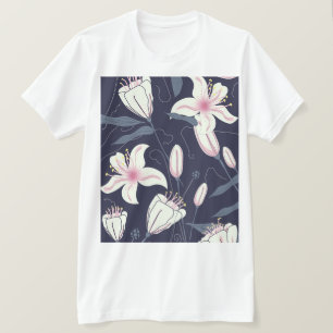 Camiseta Padrão de Oliva Vintage