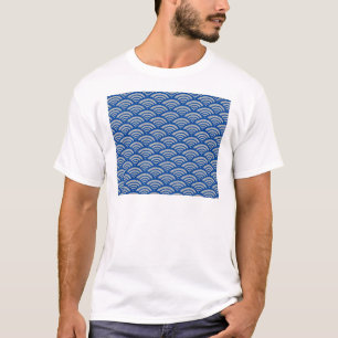 Camiseta Padrão de onda japonês