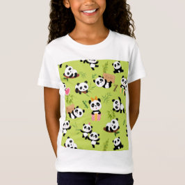 Camiseta Padrão de Panda 3