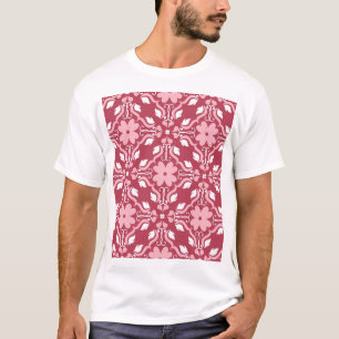 Camiseta Padrão de papel de parede verde bege e perfeito.