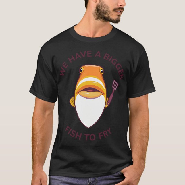 Camiseta padrão de peixe Betta (Frente)