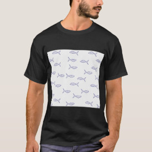 Camiseta Padrão de peixes