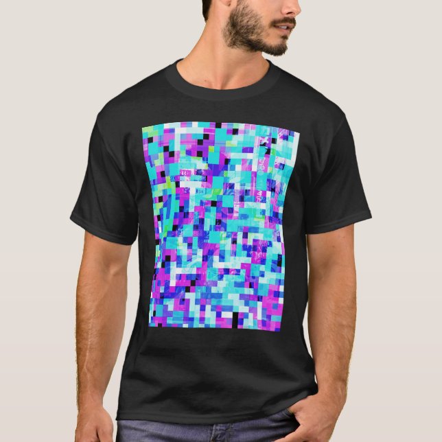 Camiseta Padrão De Perturbação Reconhecimento Automático Ca (Frente)