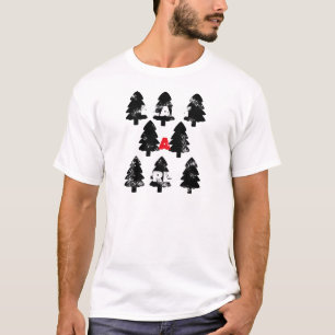 Camiseta Padrão de plantar uma árvore