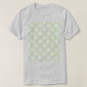 Camiseta Padrão de pontos verdes e ovais planos