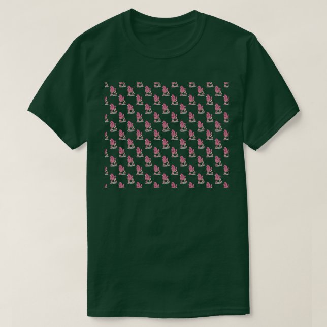 Camiseta Padrão de Poodle (Frente do Design)