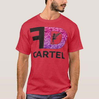 Camiseta Padrão de Sereia da Gliteria Rosa e Roxo