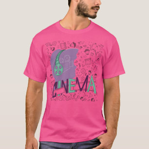 Camiseta Padrão de Tema de Cinema