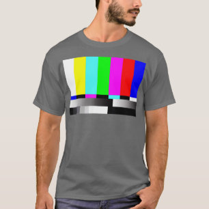 Camiseta Padrão de teste de Bares de erro de TV