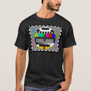 Camiseta Padrão de Teste de Tv