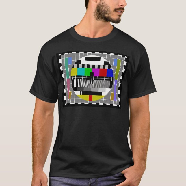 Camiseta Padrão de Teste de Tv (Frente)