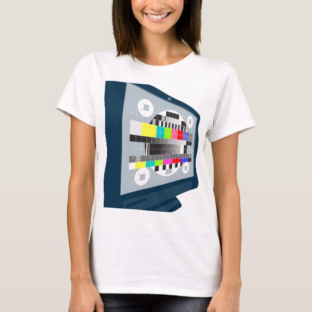 Camiseta Padrão de teste de TV de plasma LCD (Frente)