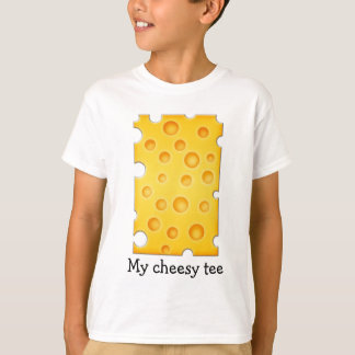 Camiseta Padrão de textura de queijo suíço