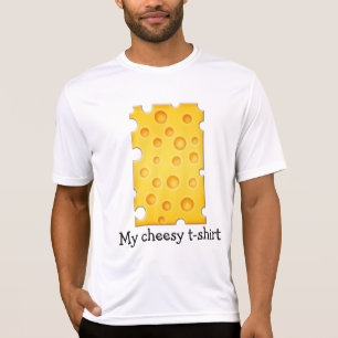 Camiseta Padrão de textura de queijo suíço