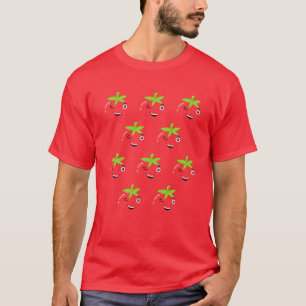 Camiseta Padrão De Tomate Fodado De Tomate
