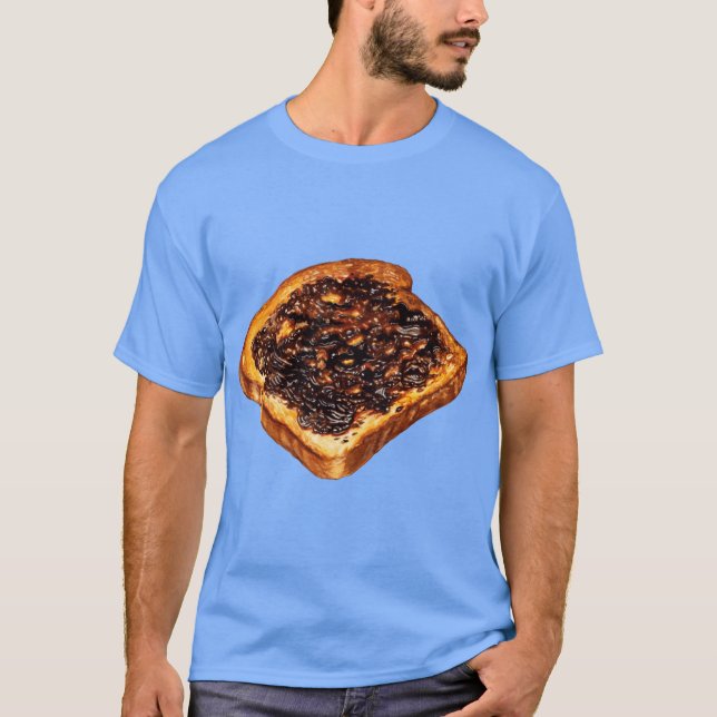 Camiseta Padrão de Torrada Vegemite (Frente)