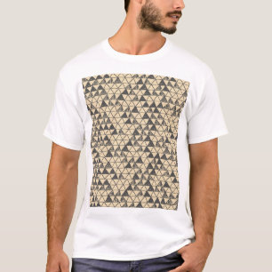 Camiseta Padrão de triângulo de abstrato Vintage.