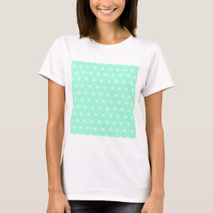 Camiseta Padrão de Triângulos em Estilo Art Déco Geométrico