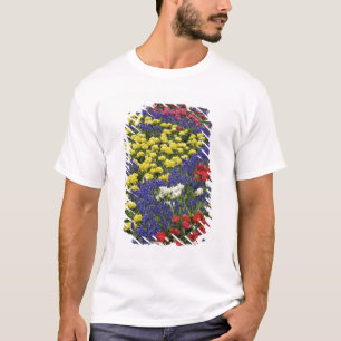 Camiseta Padrão de tulipas e flores de jacinto de uva, 2