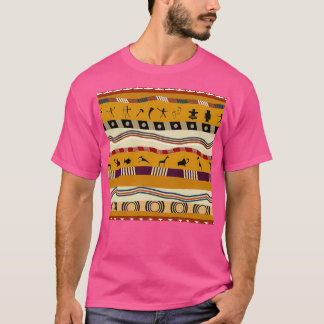 Camiseta Padrão de vetor de figuras nativas