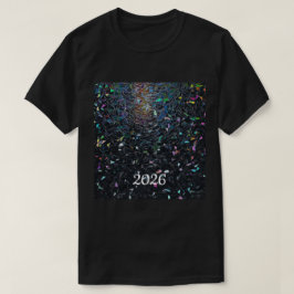 Camiseta Padrão de Vidro Colorido Abstrato Iridescente