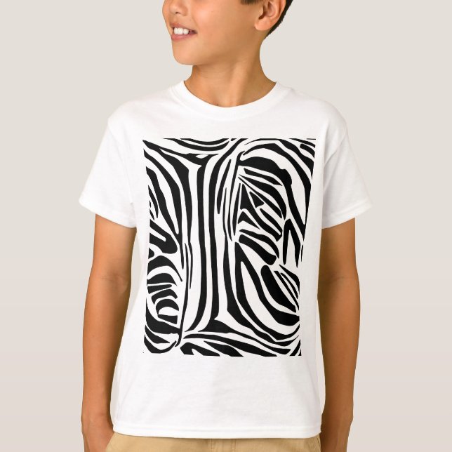 Camiseta Padrão de zebra (Frente)