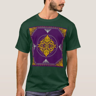 Camiseta Padrão Decorativo Barroco Acanthus 4