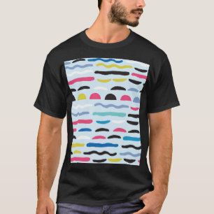 Camiseta Padrão Decorativo Geométrico Sem Costura abstrato.