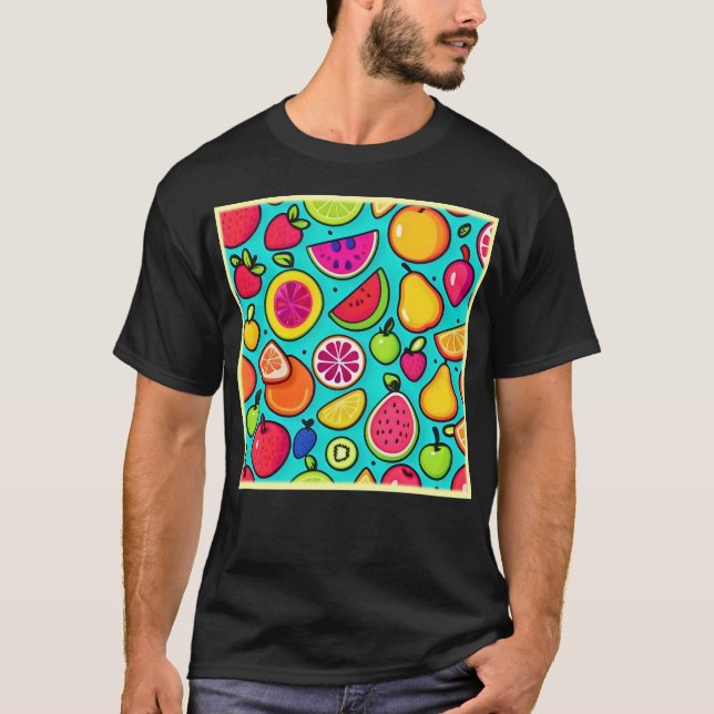 Camiseta Padrão Delícia Frutada (Frente)