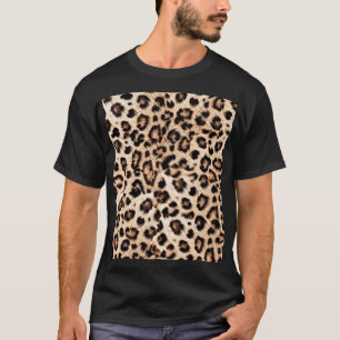 Camiseta Padrão Design de Leopardo: Elegância Selvagem.