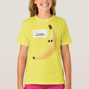Camiseta Padrão divertido de festa com piadas de banana col