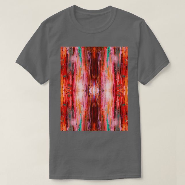 Camiseta Padrão do abstrato Blush (Frente do Design)