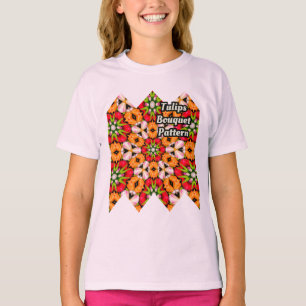 Camiseta Padrão do Buquê Tulips