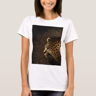 Camiseta Padrão do Jaguar Dourado           