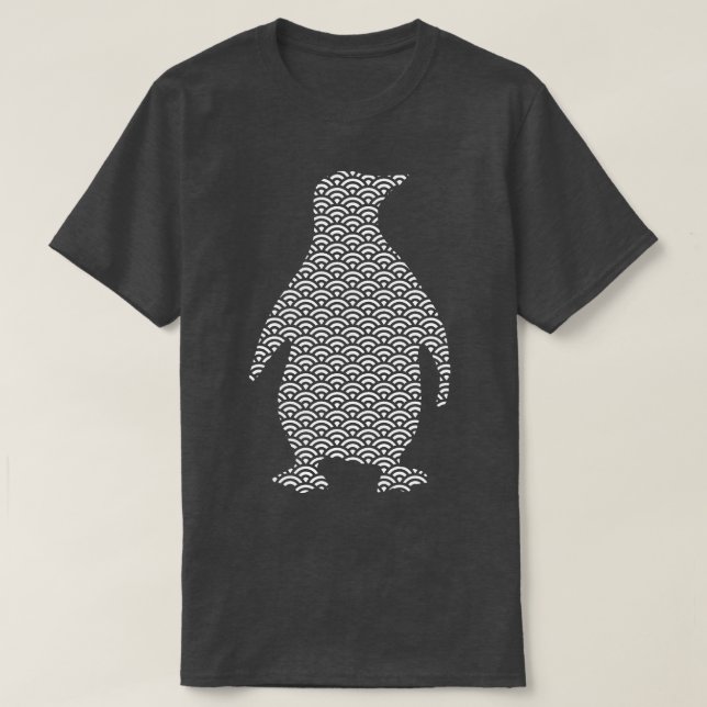 Camiseta padrão do pinguim (Frente do Design)