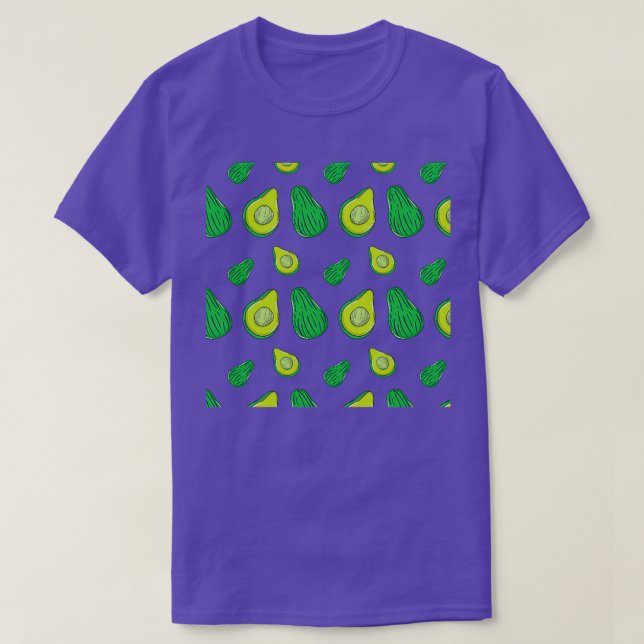 Camiseta Padrão do saco de Duffet de Avocados (Frente do Design)