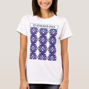 Camiseta Padrão Elegante de DNA de 12 Fios